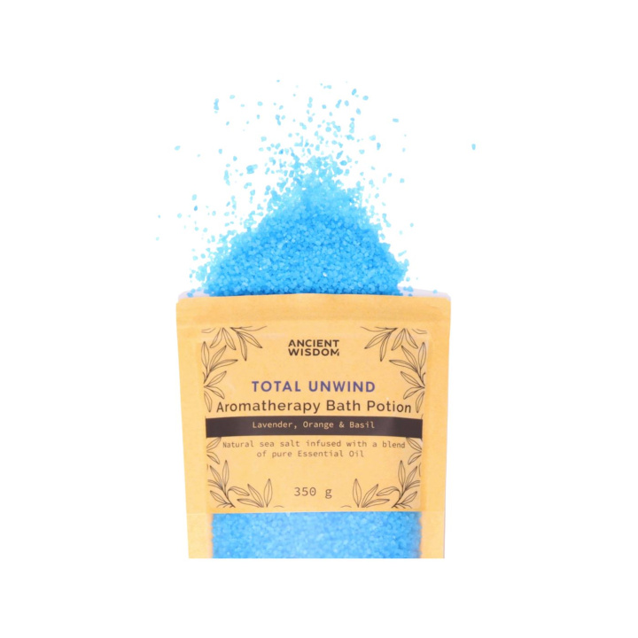 Badesalt Total Unwind 350g i gruppen Hud & Krop hos Rawfoodshop Scandinavia AB (ABPCUL01)