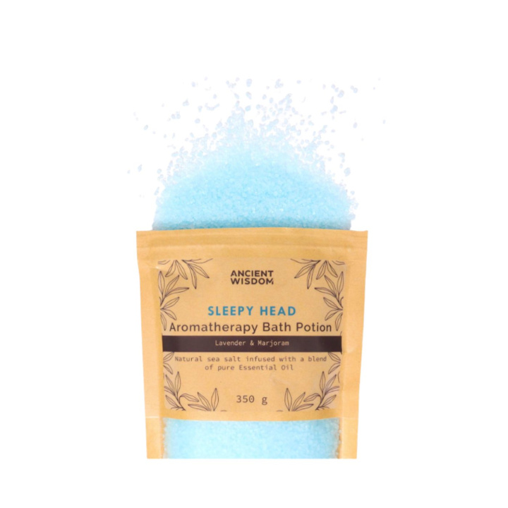 Badesalt Sleppy Head 350g i gruppen OUTLET 20-80% / Hud & Krop 20-50% / Kampanj- Hud & krop hos Rawfoodshop Scandinavia AB (ABPCUL08)