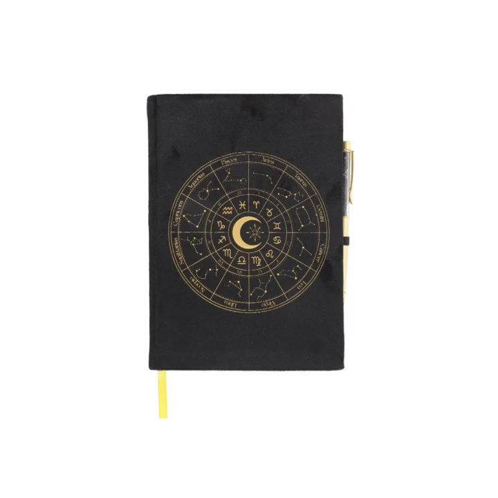 Dagbog Astrologi med Kuglepen Sort Obsidian i gruppen Hjem & Sjæl / Harmonisk livsstil / Bøger hos Rawfoodshop Scandinavia AB (AW-81124)