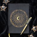 Dagbog Astrologi med Kuglepen Sort Obsidian