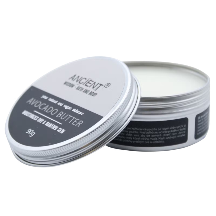 Body Butter Pure Avocado Butter 90g i gruppen Hud & Krop / Krop / Body lotion & Olie hos Rawfoodshop Scandinavia AB (BB-03)