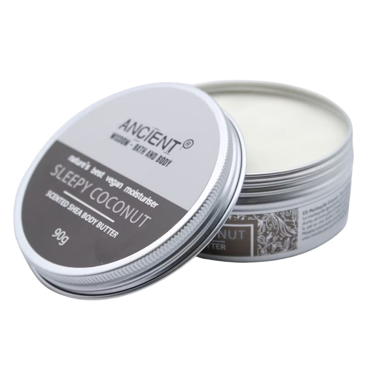 Body Butter Sleepy Coconut 90g i gruppen Hud & Krop / Krop / Body lotion & Olie hos Rawfoodshop Scandinavia AB (BBFO-01)