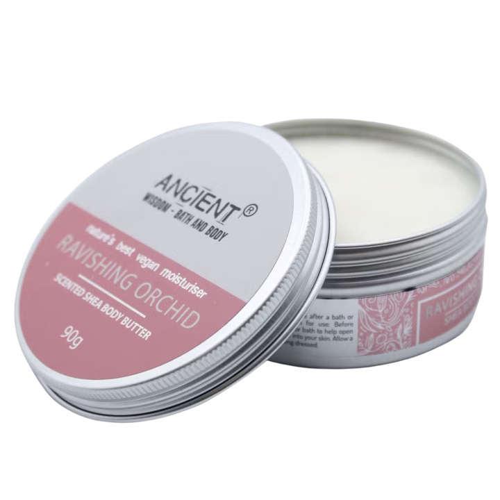 Body Butter Ravishing Orchid 90g i gruppen Hud & Krop / Krop / Body lotion & Olie hos Rawfoodshop Scandinavia AB (BBFO-03)