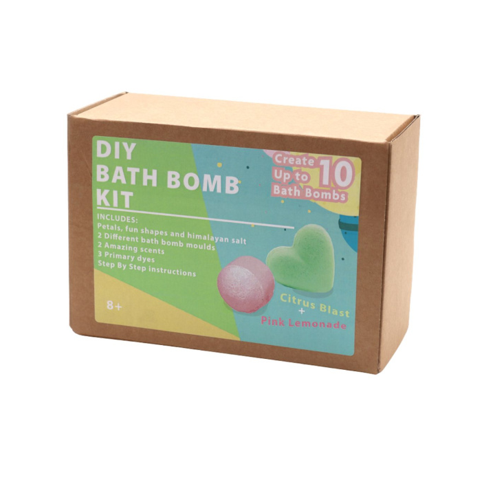 DIY-sæt Badebombe Rosa Lemonade & Citron i gruppen Hud & Krop / Bad & Spa / Badebomber & Badebobler hos Rawfoodshop Scandinavia AB (BBKIT-03)