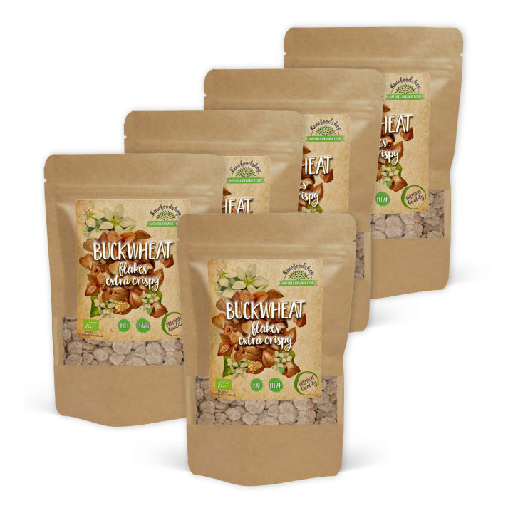 Boghvedeflakes Sprøde ØKO 200g x 5 pakker i gruppen Råvarer & Drikke / Bagning / Gryn & Flager hos Rawfoodshop Scandinavia AB (BFK20-SET5)