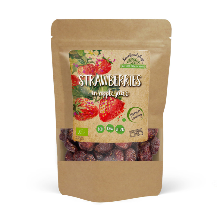 Jordbær ØKO 100g i gruppen Råvarer & Drikke / Frugt & Frugtpulver / Jordbær hos Rawfoodshop Scandinavia AB (BIOFRU100)