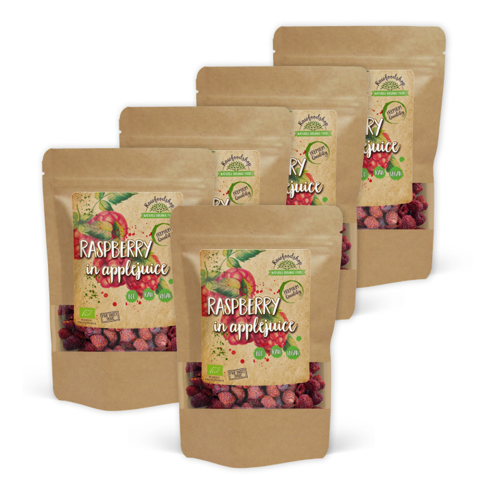 Hindbær ØKO 100g x 5 pakker i gruppen Råvarer & Drikke / Frugt & Frugtpulver / Hindbær hos Rawfoodshop Scandinavia AB (BIOFRUISEC01100-SET5)