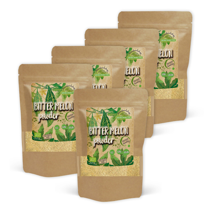 Bittermelon ØKO 100g x 5 pakker i gruppen Råvarer & Drikke / Frugt & Frugtpulver / Anden Frugt og Bær hos Rawfoodshop Scandinavia AB (BIT01-SET5)