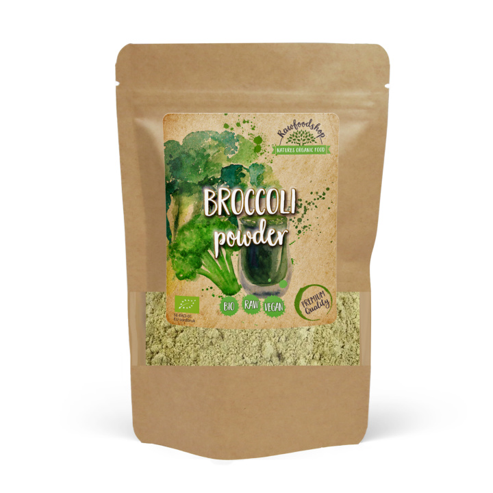 Broccoli Pulver ØKO 125g i gruppen Råvarer & Drikke / Helsekost / Grønne Pulvere hos Rawfoodshop Scandinavia AB (BKP125)