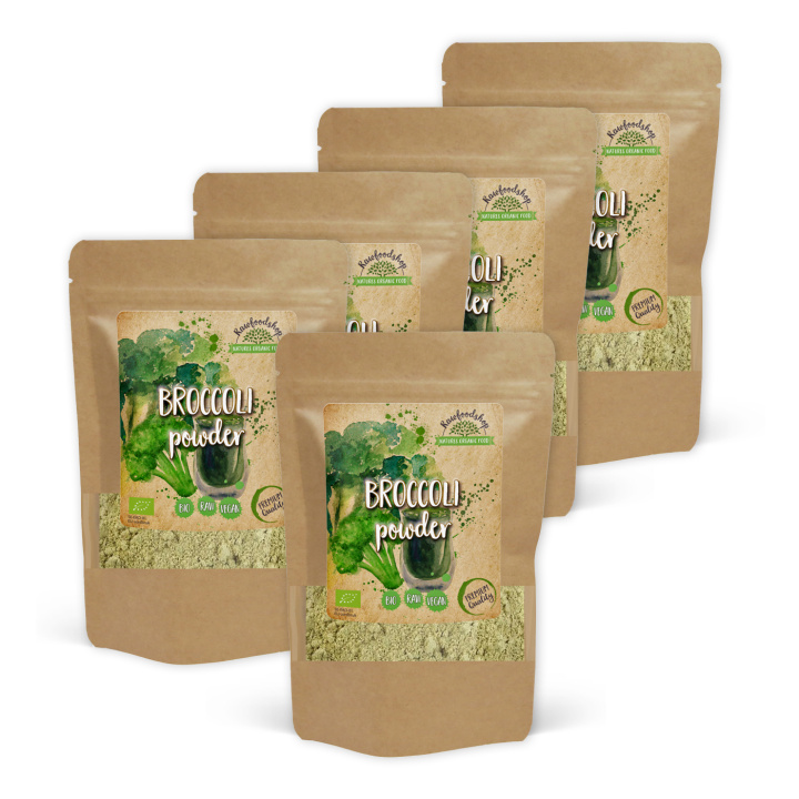Broccoli Pulver ØKO 250g x 5 pakker i gruppen Råvarer & Drikke / Helsekost / Grønne Pulvere hos Rawfoodshop Scandinavia AB (BKP25-SET5)