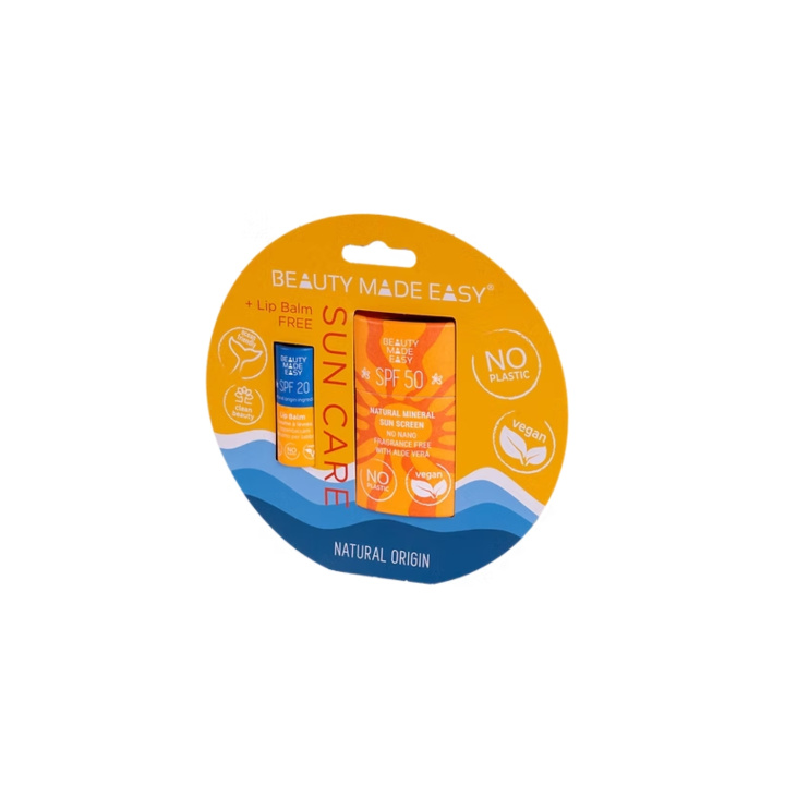 Solstift Ansigt SPF 50 + Læbepomade SPF 20 Sæt i gruppen Hud & Krop / Ansigt / Solbeskyttelse hos Rawfoodshop Scandinavia AB (BMESPFKIT)