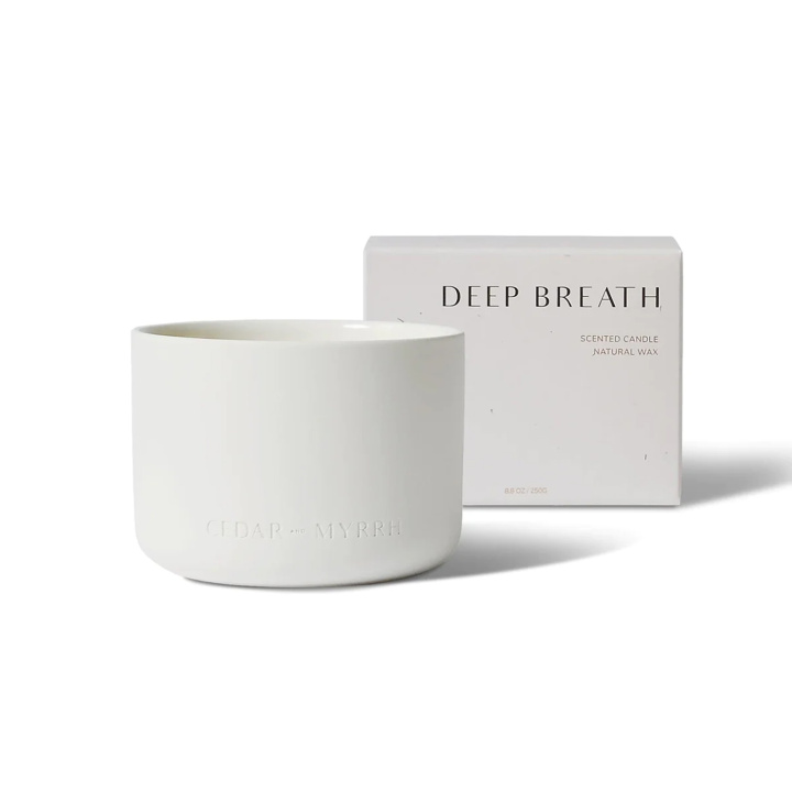 Duftlys Deep Breath 250g i gruppen Hjem & Sjæl / Stemning & duft / Duftlys hos Rawfoodshop Scandinavia AB (BR-CDL-US-D-01)