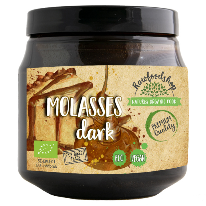 Melasse Mørk ØKO 500ml i gruppen Råvarer & Drikke / Bagning / Sødning hos Rawfoodshop Scandinavia AB (BSM255)