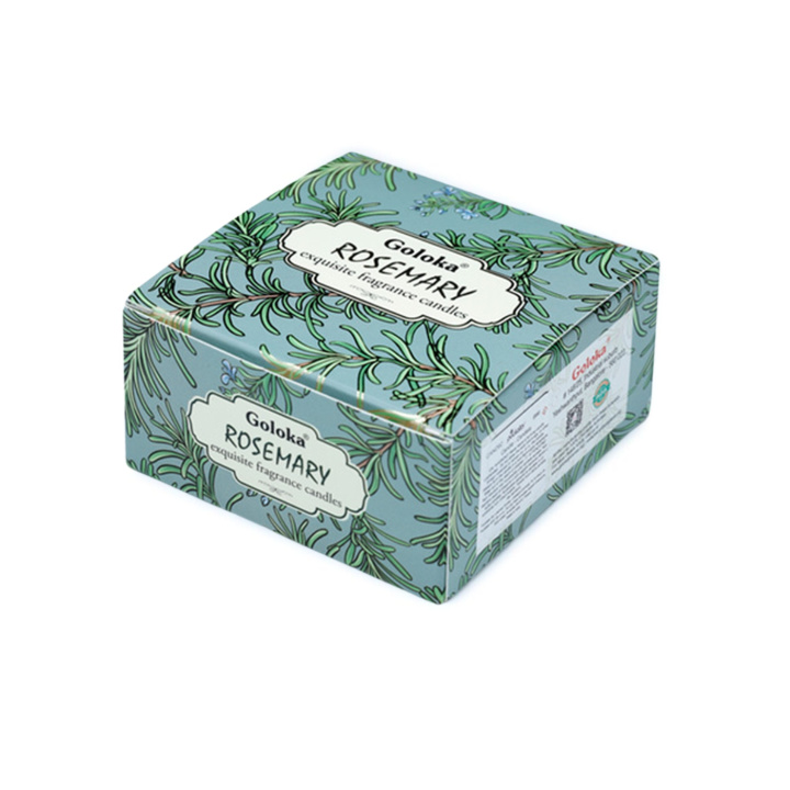 Duftlys i krukke Rosmarin 70g i gruppen Hjem & Sjæl / Stemning & duft / Duftlys hos Rawfoodshop Scandinavia AB (CAND92)