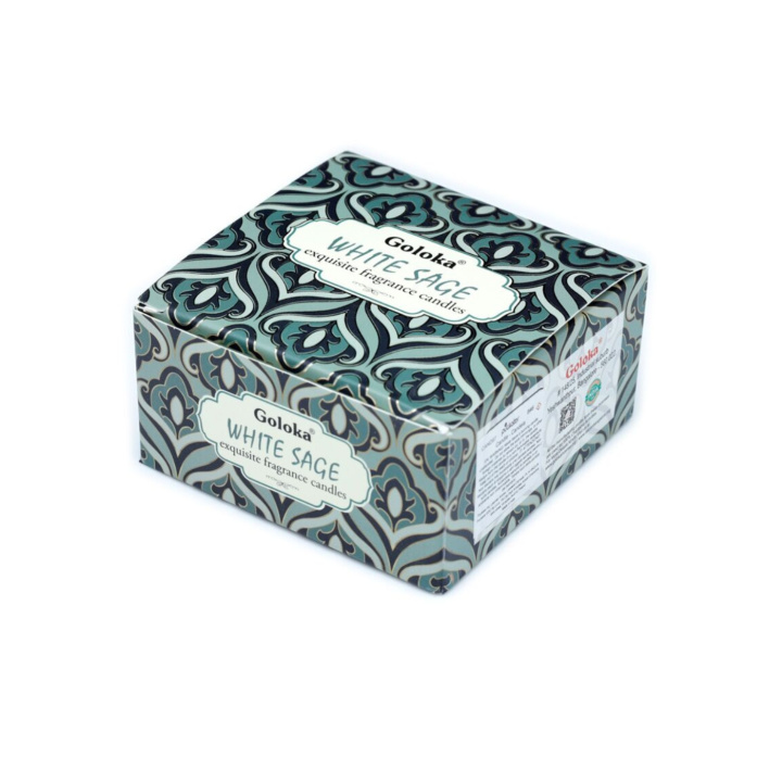 Duftlys i krukke White Sage 70g i gruppen Hjem & Sjæl / Stemning & duft / Duftlys hos Rawfoodshop Scandinavia AB (CAND97)