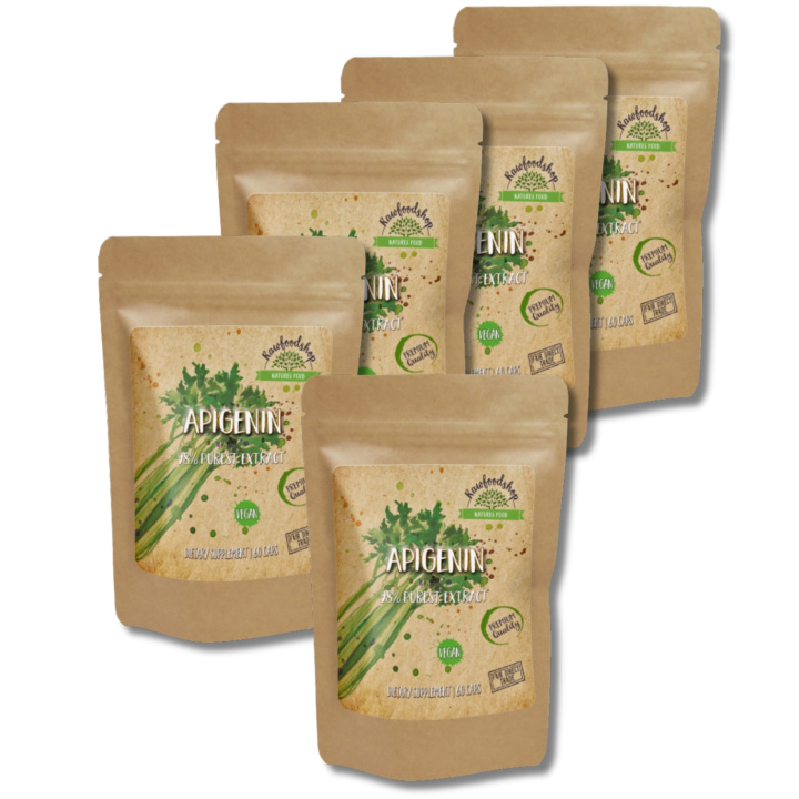 Apigenin Extract 100mg 60 kapsler x 5 pakker i gruppen Kosttilskud / Urter & Planter / Urter hos Rawfoodshop Scandinavia AB (CAPAPI60-SET5)