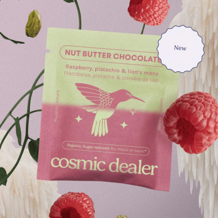 Chokolade Pistacie & Hindbær ØKO 20g i gruppen Råvarer & Drikke / Slik & Chokolade hos Rawfoodshop Scandinavia AB (CARTONPISTRASP16)