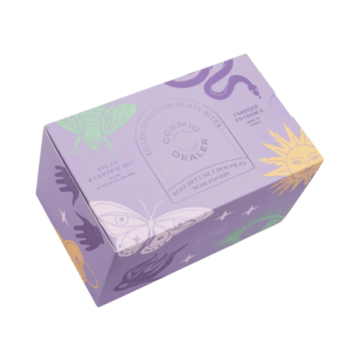 Chokoladeæske 6 Varianter ØKO 14 x 20g i gruppen Råvarer & Drikke / Slik & Chokolade / Chokolade og Bars hos Rawfoodshop Scandinavia AB (CHAKRA14BOX)