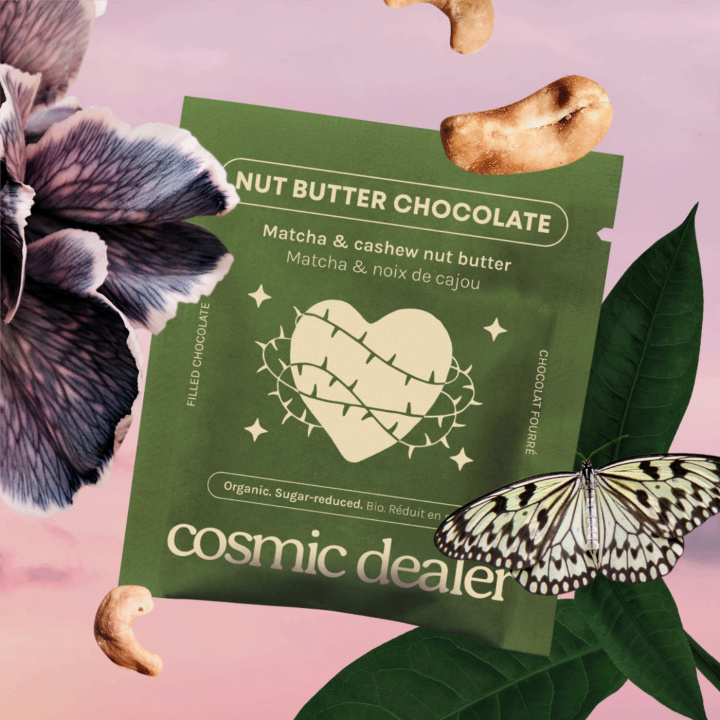 Chokolade Cashew & Matcha ØKO 20g i gruppen Råvarer & Drikke / Slik & Chokolade / Chokolade og Bars hos Rawfoodshop Scandinavia AB (CHAKRAMATCHA)
