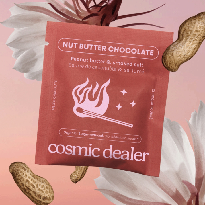 Chokolade Jordnøddesmør & Røget Salt ØKO 20g i gruppen Råvarer & Drikke / Slik & Chokolade / Chokolade og Bars hos Rawfoodshop Scandinavia AB (CHAKRAPEANUT)