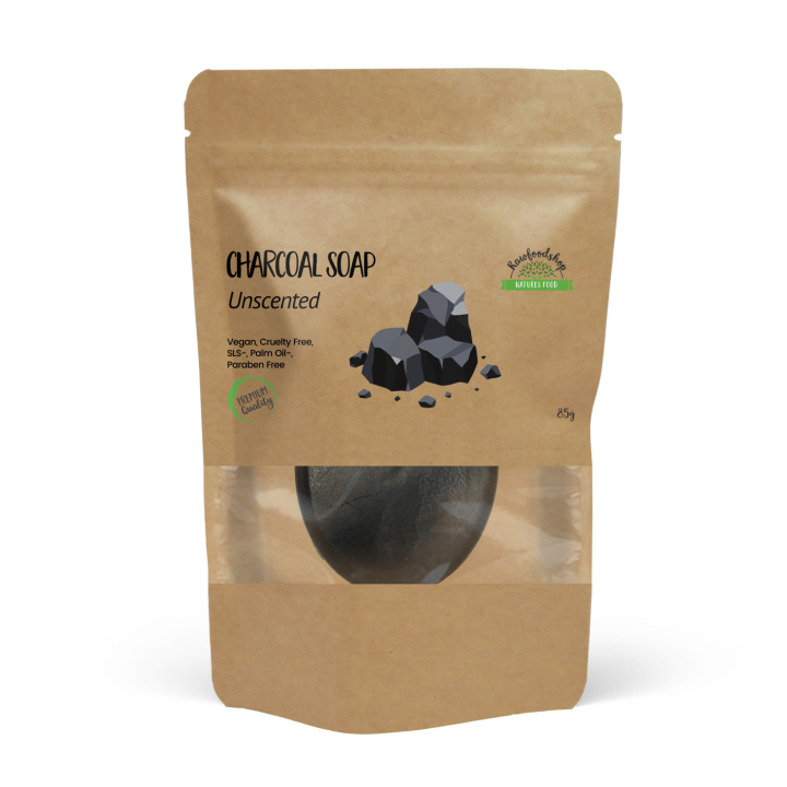 Sæbe Aktivt Kul 85g i gruppen hos Rawfoodshop Scandinavia AB (CHSBUL-06)