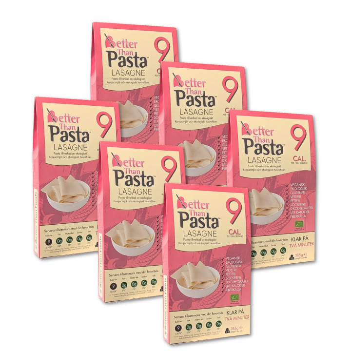 Better Than Lasagne ØKO 385g x 6 pakker i gruppen Råvarer & Drikke / Spisekammer / Pasta & Nudler hos Rawfoodshop Scandinavia AB (CNUD04-SET6)