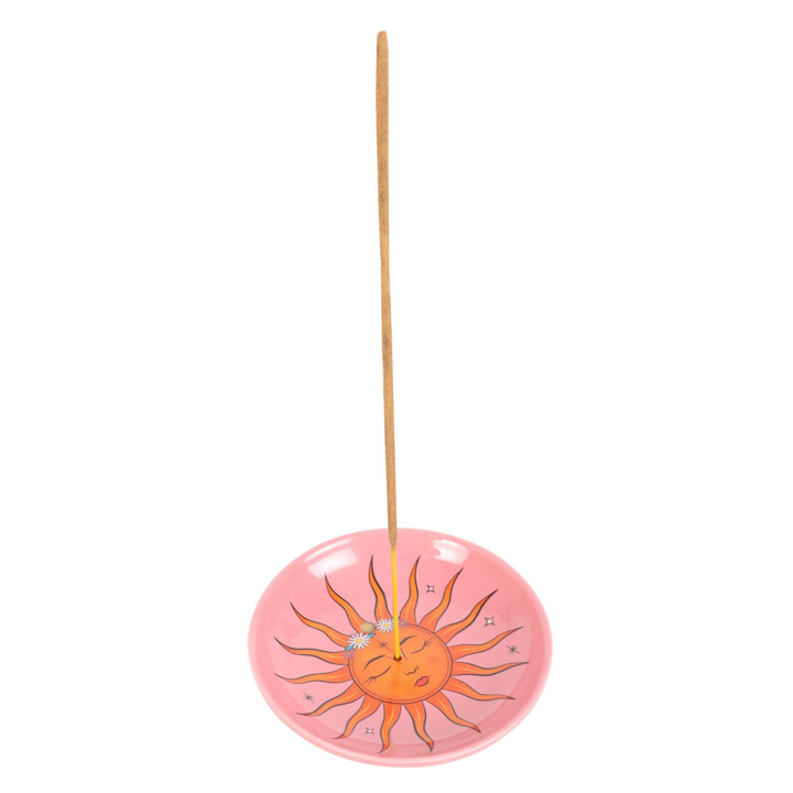 Røgelseskål Pink med Sol i gruppen Hjem & Sjæl / Stemning & duft / Røgelserholdere & fade hos Rawfoodshop Scandinavia AB (CS_26824)