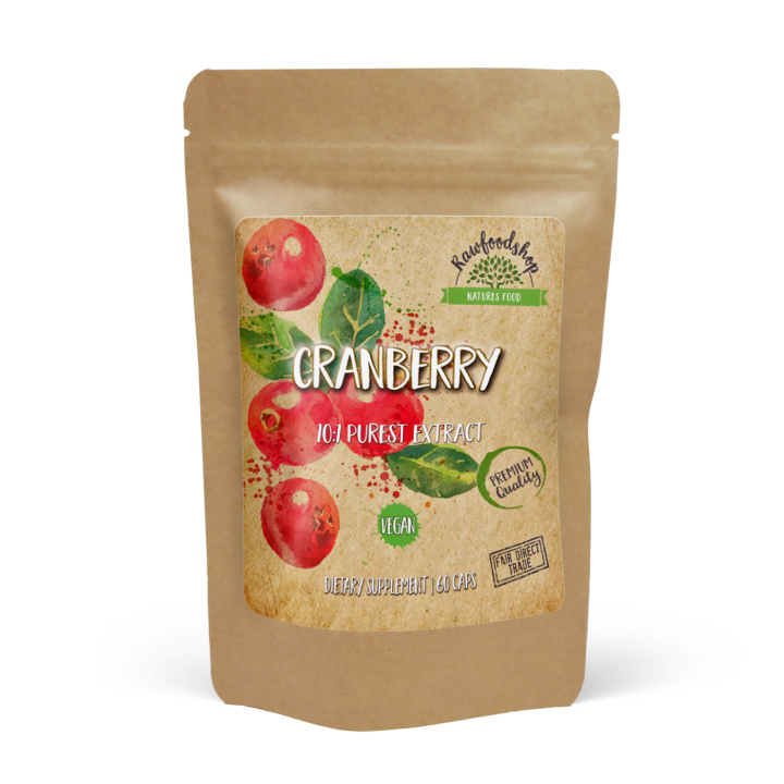 Tranebær Extract 400 mg 60 kapsler i gruppen Kosttilskud / Urter & Planter / Urter hos Rawfoodshop Scandinavia AB (CUCRAN60CAP)