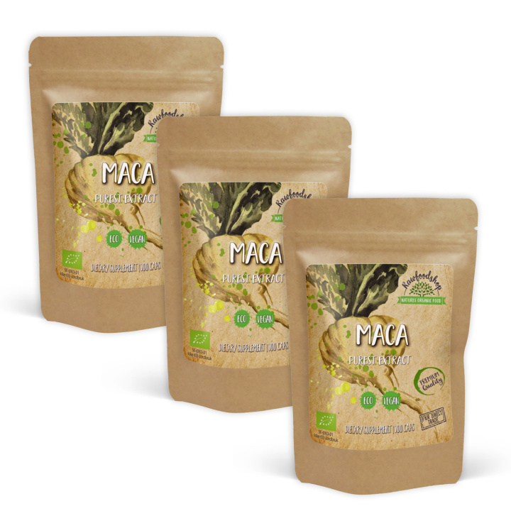 Maca ØKO 500mg 100 kapsler x 3 pakker i gruppen Kosttilskud / Urter & Planter hos Rawfoodshop Scandinavia AB (CUMACA100CAP-SET3)