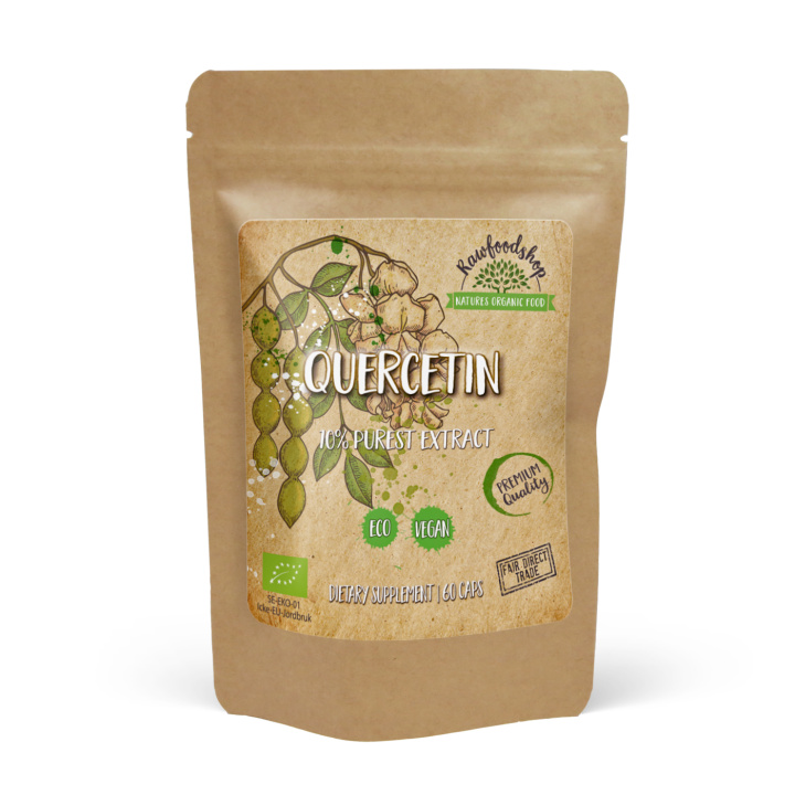Quercetin Extract 500mg 60 kapsler i gruppen Kosttilskud / Urter & Planter / Urter hos Rawfoodshop Scandinavia AB (CUQUER60CAP)