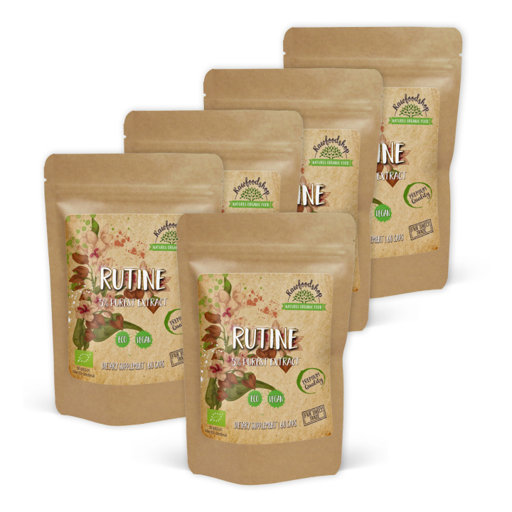 Rutin Extract 500mg 60 kapsler x 5 pakker i gruppen Kosttilskud / Urter & Planter / Urter hos Rawfoodshop Scandinavia AB (CURUTI60CAP-SET5)
