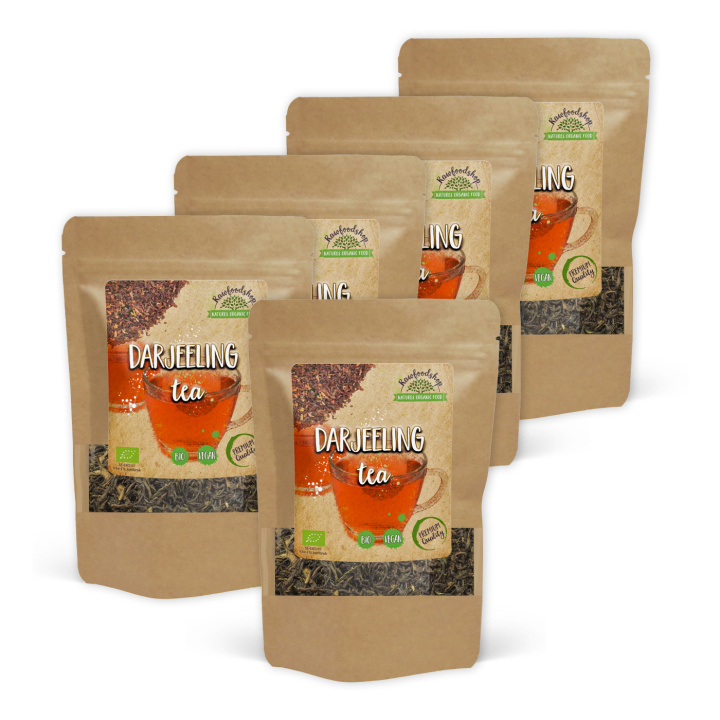 Darjeeling Te ØKO 100g x 5 pakker i gruppen Råvarer & Drikke / Drikkevarer / Te hos Rawfoodshop Scandinavia AB (DST10-SET5)