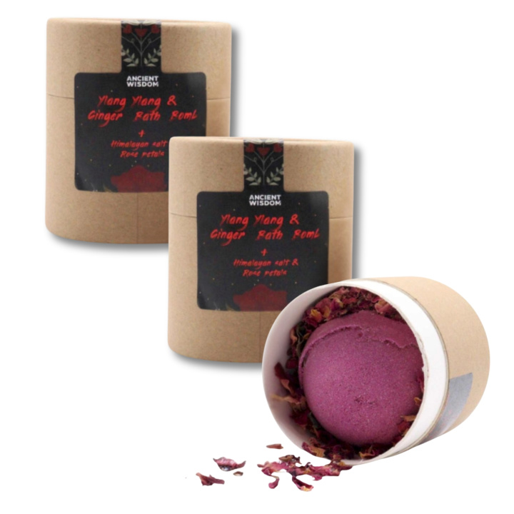 Badebombe Ylang & Ingefær 170g x 3 stk i gruppen Hud & Krop / Bad & Spa / Badebomber & Badebobler hos Rawfoodshop Scandinavia AB (EBBSUL01-SET3)