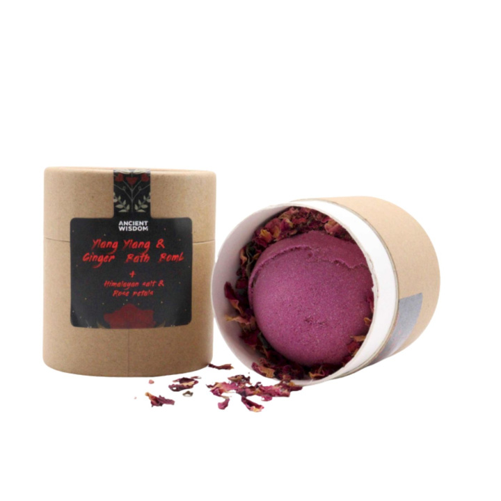 Badebombe Ylang & Ingefær 170g i gruppen OUTLET 20-80% / Hud & Krop 20-50% / Kampanj- Hud & krop hos Rawfoodshop Scandinavia AB (EBBSUL01)