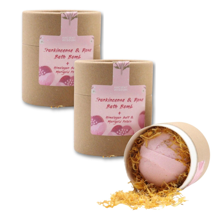 Badebombe Røgelse & Rose 170g x 3 stk i gruppen Hud & Krop / Bad & Spa / Badebomber & Badebobler hos Rawfoodshop Scandinavia AB (EBBSUL02-SET3)