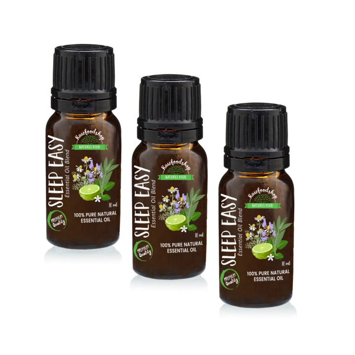 Sleep Easy Essential Oil Blend 10ml x 3 flasker i gruppen Hud & Krop / Naturlig DIY / Æteriske olier hos Rawfoodshop Scandinavia AB (EBIUL-04-SET3)
