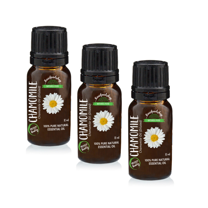 Kamille Æterisk Olie 10ml x 3 flasker i gruppen Hud & Krop / Naturlig DIY / Æteriske olier hos Rawfoodshop Scandinavia AB (EOUL-18-SET3)
