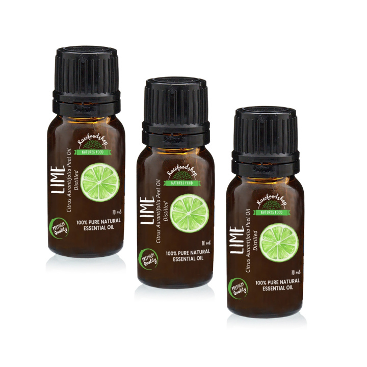 Lime Æterisk Olie 10ml x 3 flasker i gruppen Hud & Krop / Naturlig DIY / Æteriske olier hos Rawfoodshop Scandinavia AB (EOUL-29-SET3)