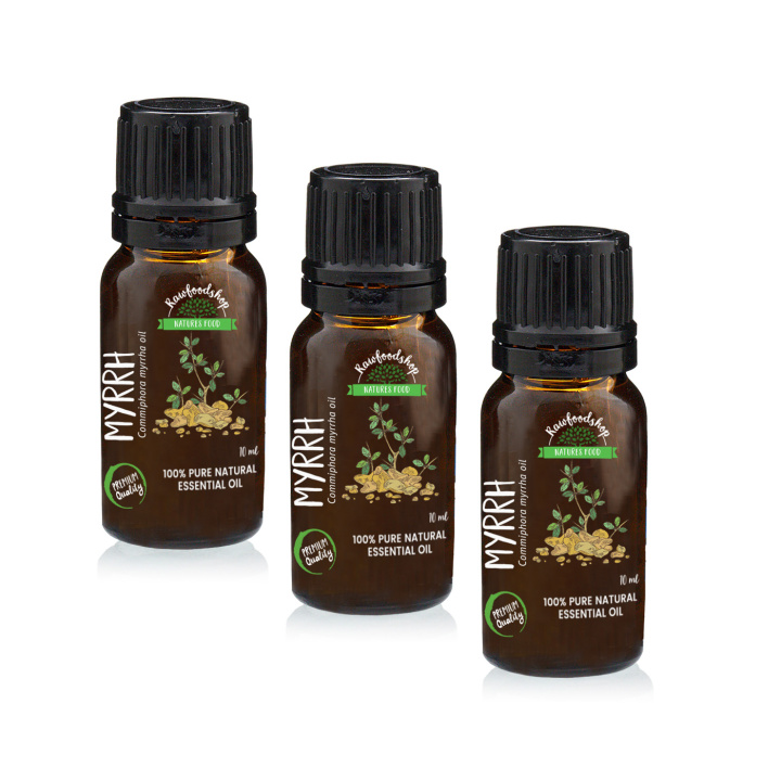 Myrra Æterisk Olie 10ml x 3 flasker i gruppen Hud & Krop / Naturlig DIY / Æteriske olier hos Rawfoodshop Scandinavia AB (EOUL-40-SET3)