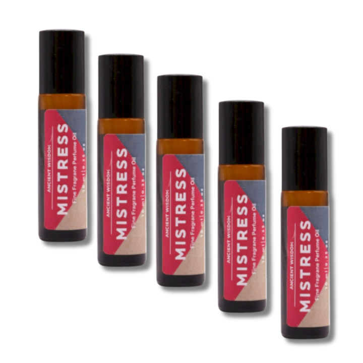 Mistress Parfumeolie 10ml x 5 flasker i gruppen Hud & Krop / Krop / Parfume hos Rawfoodshop Scandinavia AB (FFPOUL04-SET5)