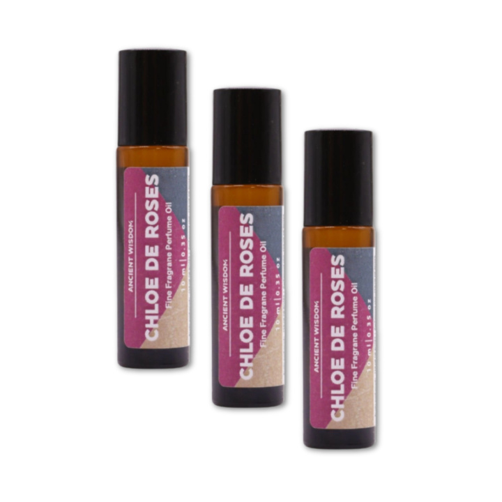 Chloe de Roses Parfumeolie 10ml x 3 stk i gruppen Hud & Krop / Krop / Parfume hos Rawfoodshop Scandinavia AB (FFPOUL05-SET3)