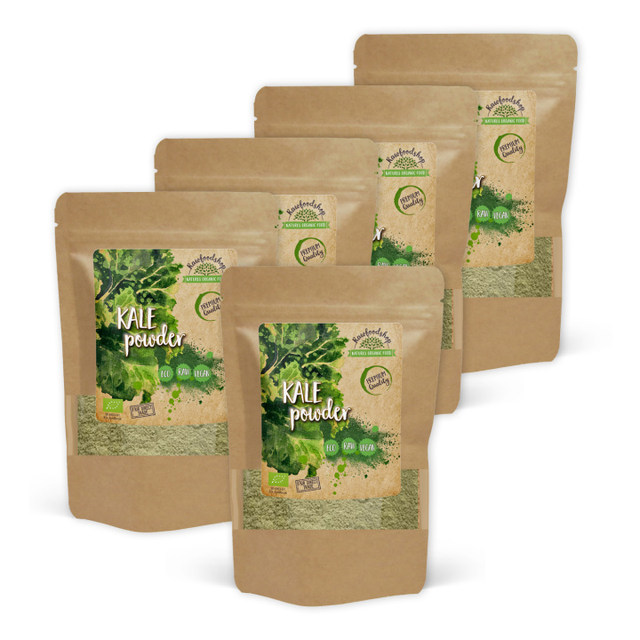 Grønkål Pulver ØKO 250g x 5 pakker i gruppen Råvarer & Drikke / Helsekost / Grønne Pulvere hos Rawfoodshop Scandinavia AB (GKP25-SET5)