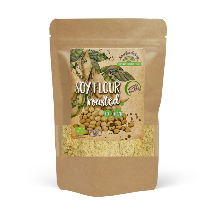 Sojamel Ristet ØKO 500g i gruppen Råvarer & Drikke / Bagning / Mel hos Rawfoodshop Scandinavia AB (GLUMJO003)