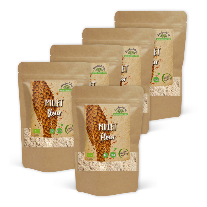 Hirsemel ØKO 500g x 5 pakker i gruppen Råvarer & Drikke / Bagning / Mel hos Rawfoodshop Scandinavia AB (GLUMJOL001-SET5)
