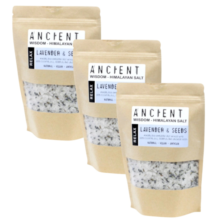 Badesalt Himalaya Relax 500g x 3 pakker i gruppen Hud & Krop / Bad & Spa / Badesalt hos Rawfoodshop Scandinavia AB (HBATHSUL01-SET3)