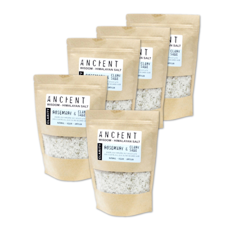 Badesalt Himalaya Clarity 500g x 5 pakker i gruppen Hud & Krop / Bad & Spa / Badesalt hos Rawfoodshop Scandinavia AB (HBATHSUL02-SET5)