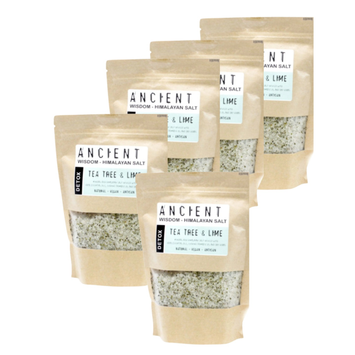 Badesalt Himalaya Detox 500g x 5 pakker i gruppen Hud & Krop / Bad & Spa / Badesalt hos Rawfoodshop Scandinavia AB (HBATHSUL04-SET5)