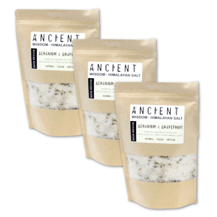 Badesalt Himalaya Skin Revive 500g x 3 pakker i gruppen Hud & Krop / Bad & Spa / Badesalt hos Rawfoodshop Scandinavia AB (HBATHSUL05-SET3)