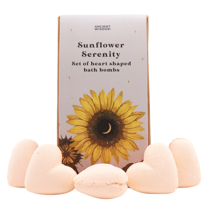 Badebomber Sunflower Serenity 350g i gruppen Hud & Krop / Bad & Spa / Badebomber & Badebobler hos Rawfoodshop Scandinavia AB (HBBS-04)
