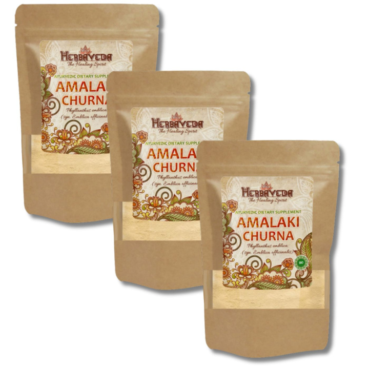 Amalaki Churna ØKO 125g x 3 pakker i gruppen Kosttilskud / Urter & Planter / Urter hos Rawfoodshop Scandinavia AB (HERBA01-SET3)